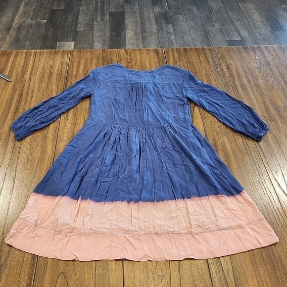 Anthropologie Holding Horses Ombré Dip Dye Tassel knee length Dress size 0 - Picture 3 of 16